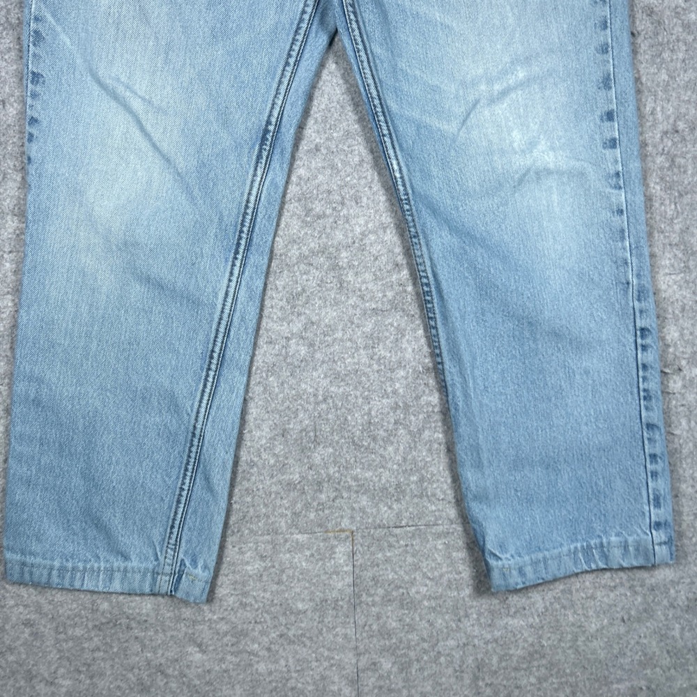 Levi's denim jeans mens 34x30 Light Blue 516 Slim Fit Casual Workwear - Picture 8 of 16